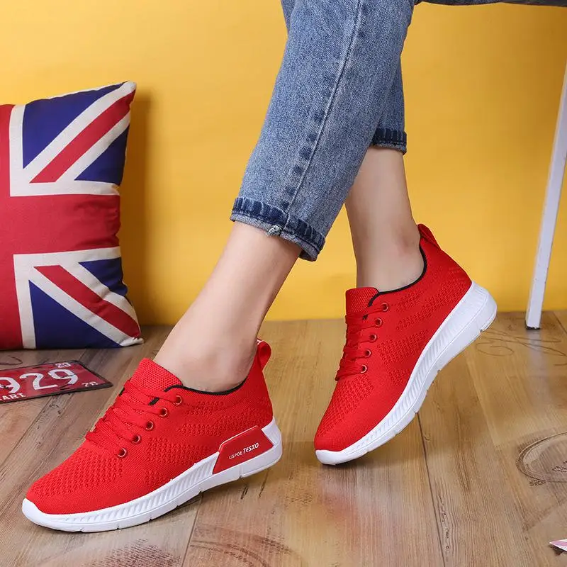

2019 Spring Fashion Pink White Platform Sneakers Women Casual Shoes Breathable Ladies Sneakers Shoes Basket Femme Tenis Feminino