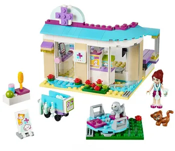 

mylb 203pcs Friends 71085 Vet Clinic Building Blocks Sets Diy Bricks Educational toys Compatible Friends For Girl