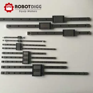 RobotDigg 440C SUS الفولاذ المقاوم للصدأ MGN12 الخطي دليل السكك الحديدية الخطية الارشادية مع النقل كتلة