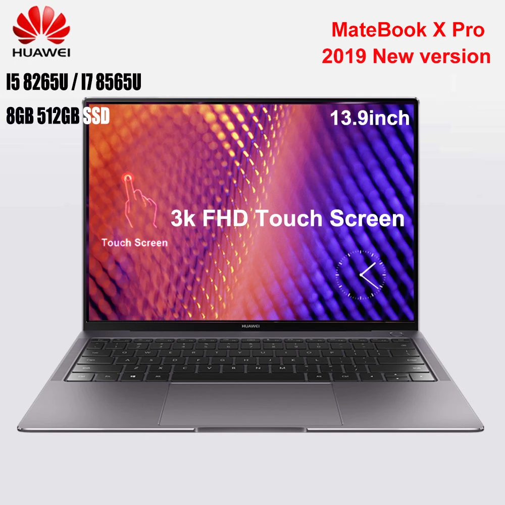HUAWEI MateBook X Pro Laptop 13,9 Zoll Notebook Windows 10 Intel Core I5  8265U/I7 8565U 8GB RAM 512GB SSD PC Touchscreen Pc|Laptops| - AliExpress