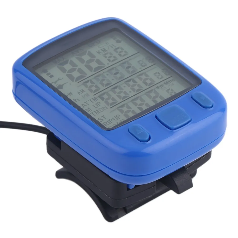 Nieuwe Stijl Sunding SD 563B Waterdichte LCD Display Cycling Bike Fiets Computer Kilometerstand Snelheidsmeter met Groene A