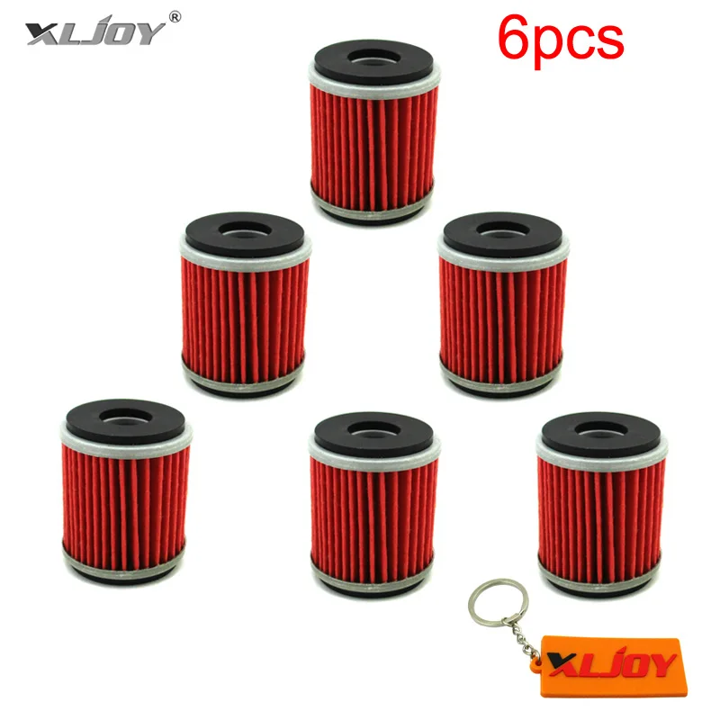 Масляный фильтр 6x для Yamaha YZF R125 125 WR 125R 125X YZ 250 250F 450F 450 WR250F WR450F WR250X WR250R YZ450F YZ250F YZ250