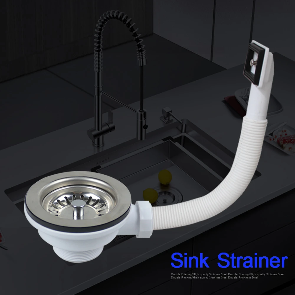 Talea Kitchen Sink Drain Strainer With Overflow Strainer Filter In Sink Stainless Less Basin Waste Garbage Stopper Xk137r Kitchen Drains Strainers Aliexpress