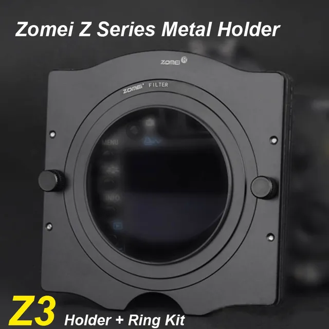 Cheap Zomei 100mm Metal Square 3-Slot Filter Holder Support +67mm/72mm/77mm/82mm Adapter Ring Kit for Cokin Z PRO Lee Hitech Singh-Ray Cheap Zomei 100mm Metal Square 3-Slot Filter Holder Support +67mm/72mm/77mm/82mm Adapter Ring Kit for Cokin Z PRO Lee Hitech Singh-Ray