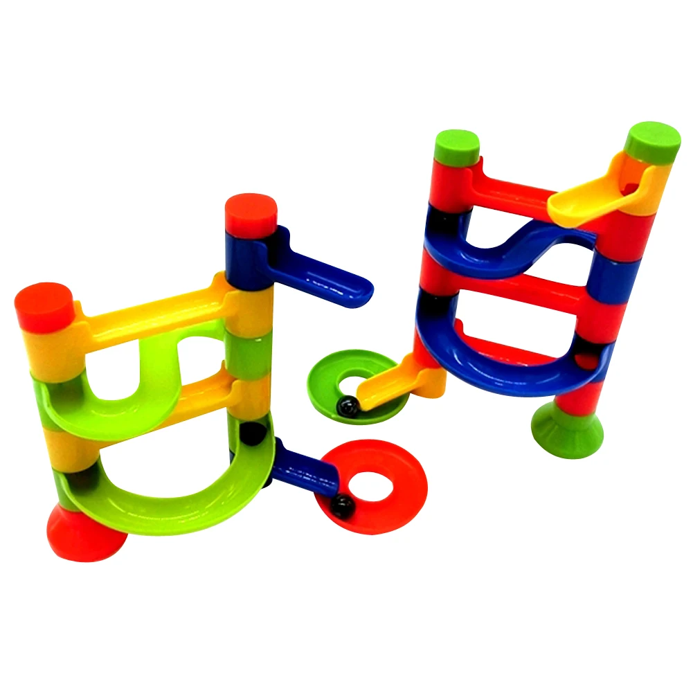 DIY Construction Marble Race Run Maze Balls Track Building Blocks Children's Educational Track Game Baby Kid's Orbit Ball Toy baby-building-blocks
