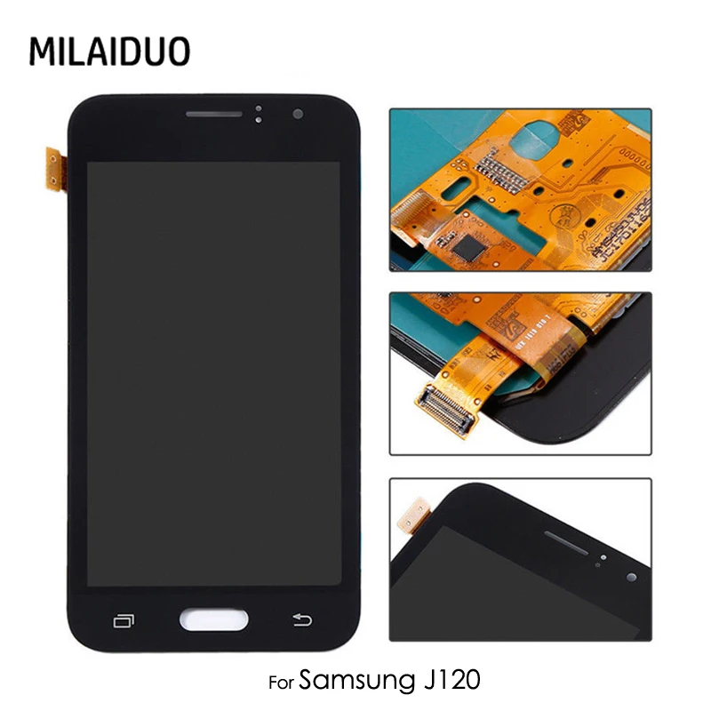 

LCD Display For Samsung Galaxy J120 2016 J120F J120H J120M Touch Screen Digitizer Assembly Replacement Adjust Brightness 4.5