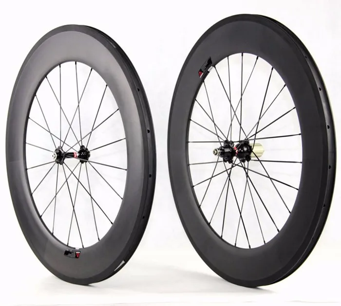 700c 88mm clincher road bike wheelset for Shimano Sram or Campagnolo_1