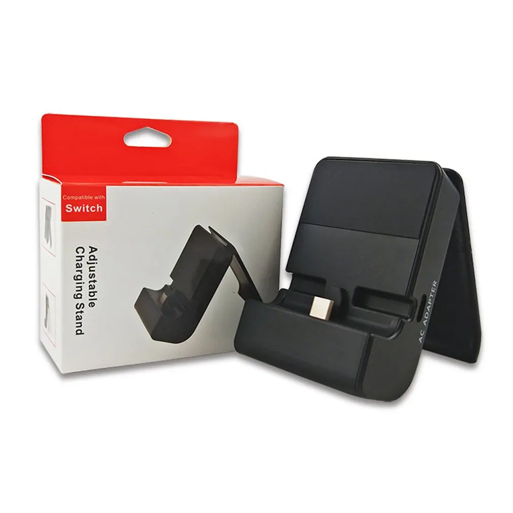 Adjustable Charging Stand AC Adapter Handheld Charging Base Bracket Compatible With For Switch Games Accessories Adjustable Charging Stand AC Adapter Handheld Charging Base Bracket Compatible With For Switch Games Accessories