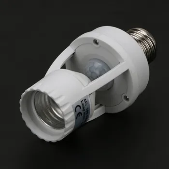 

360 Degrees PIR Induction Motion Sensor IR Infrared Human E27 Plug Socket LED Light Sensor Switch Base Lamp Holder