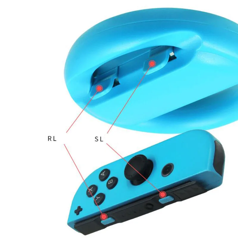 Joycon игровая рулевая гоночная ручка с поворотом клипса на рулевое колесо для переключателя NS Joy-Con контроллер геймпад ручка подставка поддержка