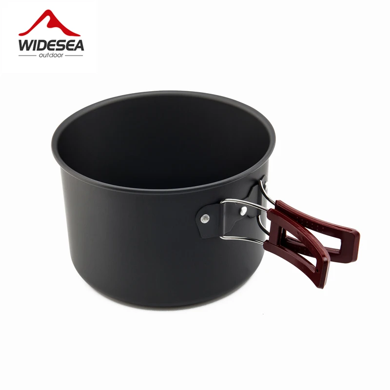 Widesea 4-5 pepoles acampar utensilios vajilla viajes set de cocina al aire libre Picnic mochilero tazón Pan Pot utenils cubiertos