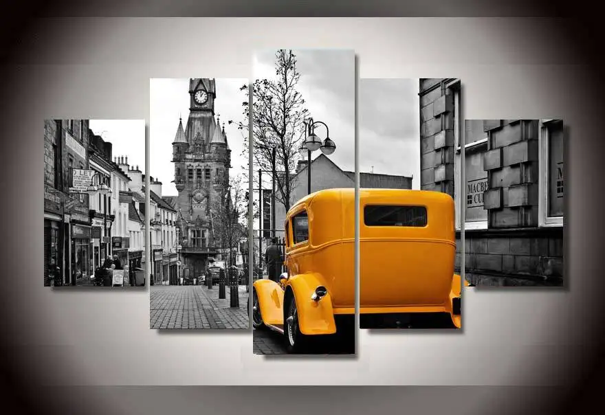 HD Printed Urban Landscape Group Painting Canvas Print room decor print poster picture canvas decoration Free shipping