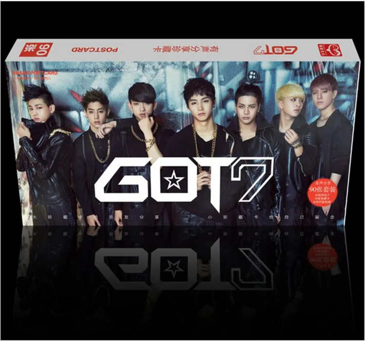 Kpop последний официальный GOT7 комплект 90 коллекционные альбом песен K-Поп got7 ЛОМО подарок сувенир Стикеры концерт