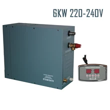6.0KW220-240V 50/60 Гц 1 фаза парогенератор домашний спа цифровой регулятор отопления CE одобренный Душ Сауна Баня Высокое качество Популярные