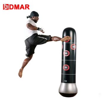 

DMAR 150cm 160cm Boxing Punching Bag Inflatable Free-Stand Tumbler Muay Thai Training Pressure Relief Back Sandbag with Air Pump