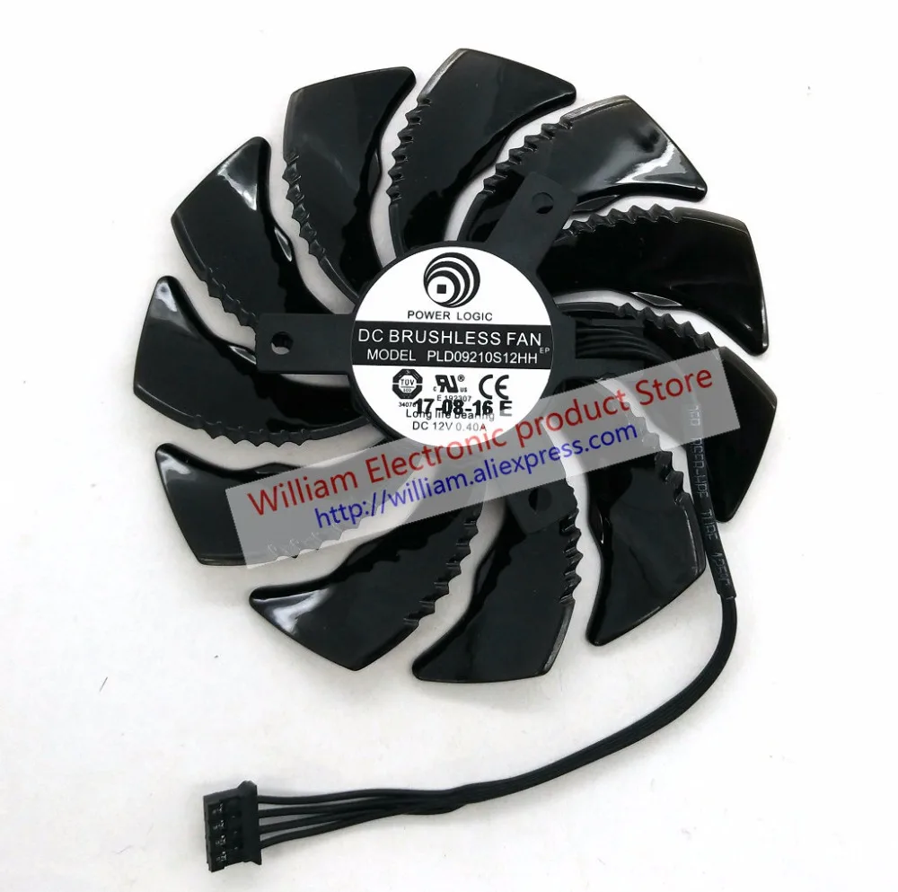 Оригинальный вентилятор для видеокарты Gigabyte GeForce GTX 1070 Mini ITX PLD09210S12HH 12 В