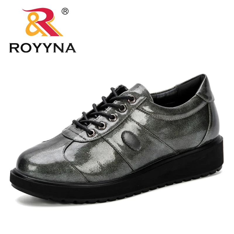 

ROYYNA Luxury Designer Shoes Women Casual 2019 New Flat Heels Work Leather Shoes High Quality Woman Shoes Trendy Zapatos mujer