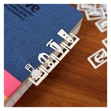 10 Коробки брендированное классическое серебро 20 шт./кор. 4 стиль металлические маркеры сувениры с коробкой