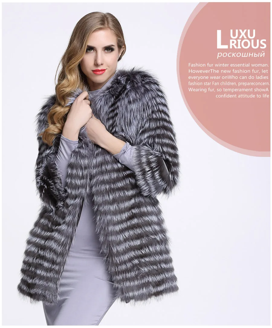 Натуральный мех Women Silver Fox Fur Coat пальто женское пуховик Plus Size S-8XL женские пальто