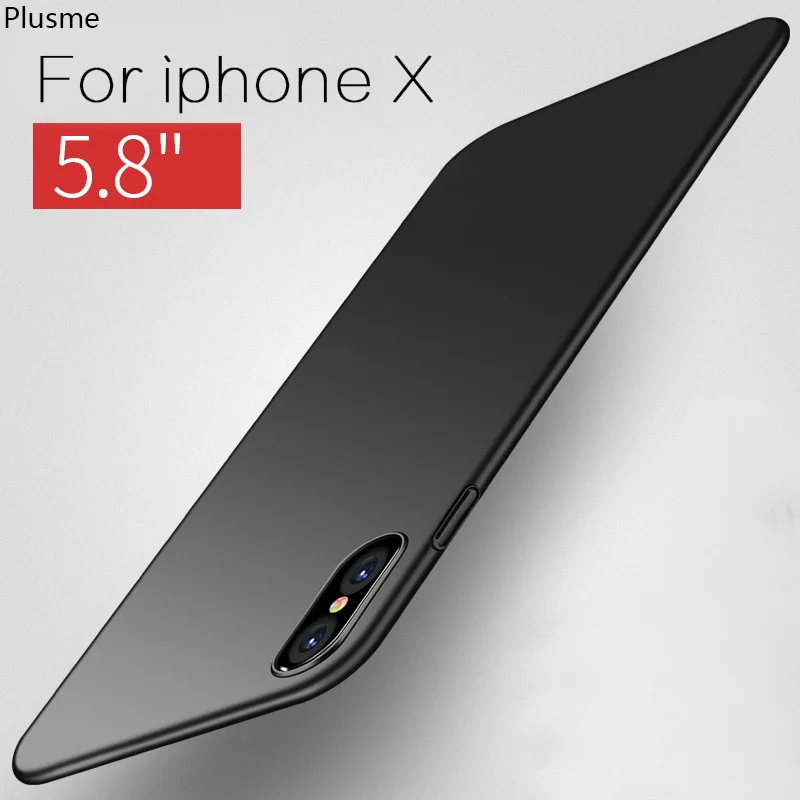 

Plusme Luxury Phone Case For iPhone X 10 Ultra Thin Slim Back Cover Case For Apple iPhoneX Capinhas Hard PC Coque Fundas Bags