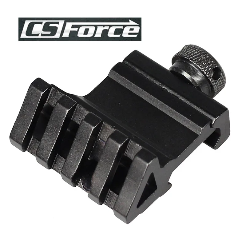 45 Degree Angle Tactical Scope Mount Aluminum Offset 4 Slot Side Rail