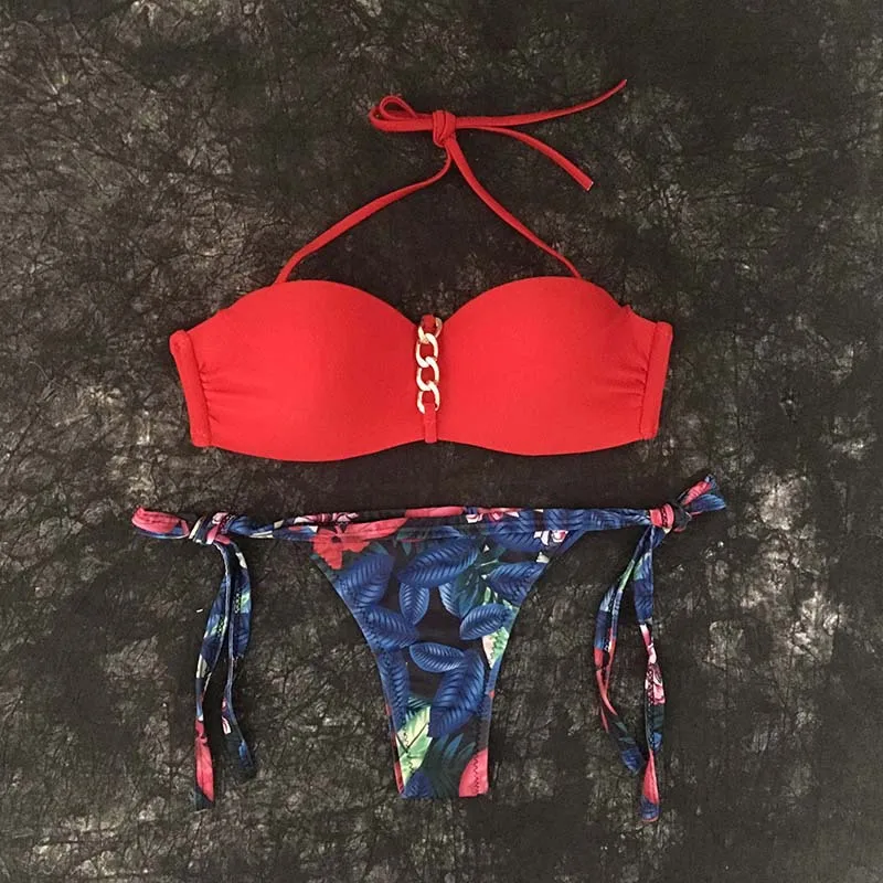 

push up bikini 2018 women swimsuit female bikini set summer sexy camouflage swimwear girl army green bathing costume