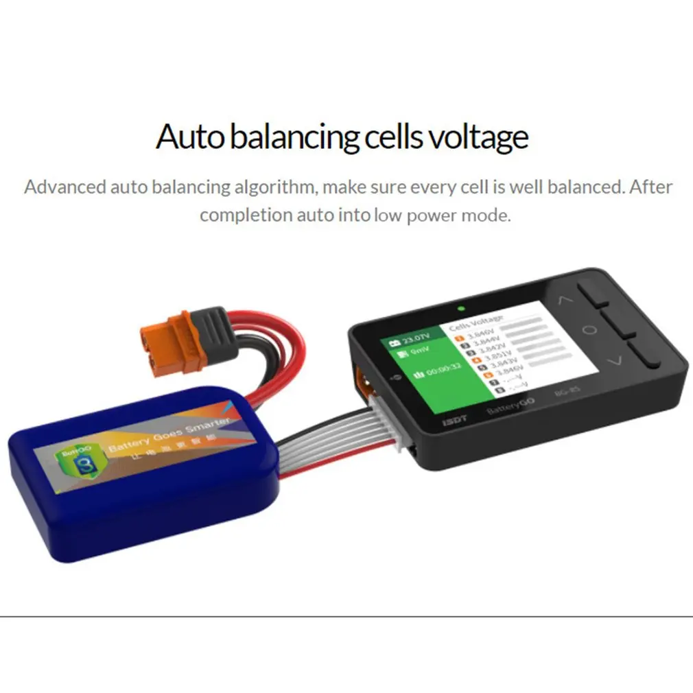 

ISDT About Battgo Bg-8s Smart Battery Checker Balancer Receiver Signal Tester And Protecocol Analysis Quick Charge Function Accs