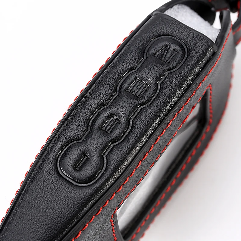 

Russian Version for Scher-khan Leather case for Magicar 7/8/9 LCD Two Way Car Alarm System M7 M8 M9 Cover