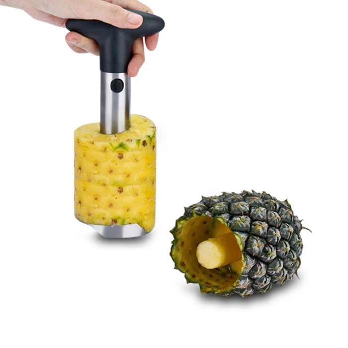 Stainless Steel Fruit Pineapple Cutter Peeler Corer Slicer Easy Kitchen