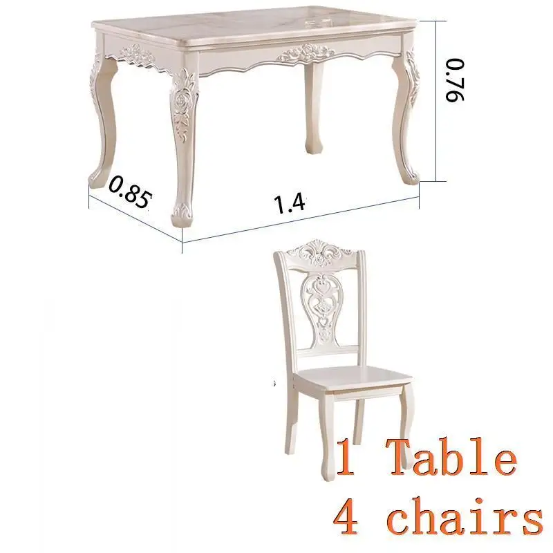 Marmol Tavolo Da Pranzo Piknik Masa Sandalye Dinning Set A Langer Tafel деревянный европейский стол - Цвет: MODEL C