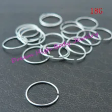 Обруч для носа кольцо для бровей хряща Ушные Шпильки простая хирургическая сталь 18 г 100 шт./лот горячая Распродажа дешевая мода пирсинг ювелирные изделия