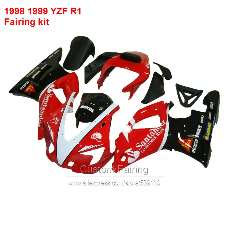 Средства ухода за кожей комплект Обтекатели для Yamaha YZF R1 98*99 (глянцевый красный) 1998 1999 ABS обтекатель комплект ll43