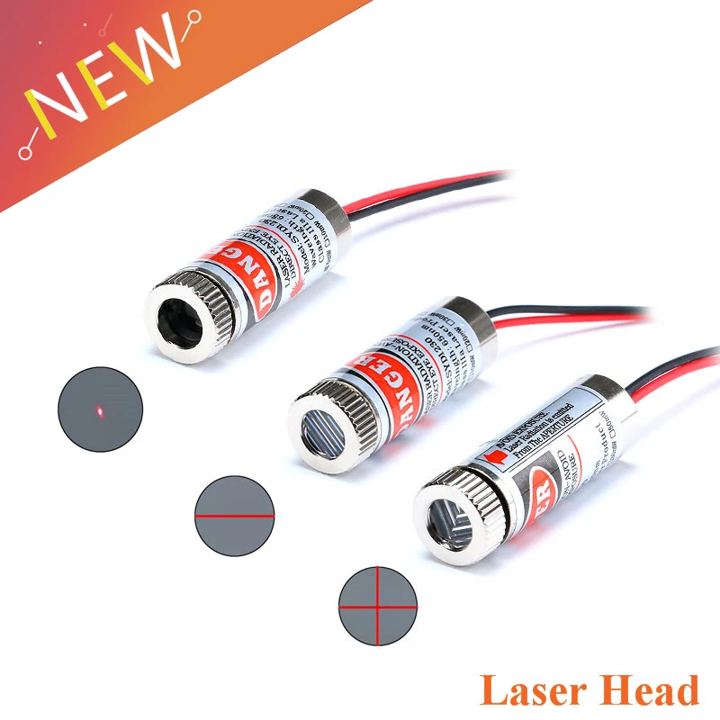 

650nm 5mW Red Point / Line / Cross Laser Module Head Glass Lens Focusable Focus Adjustable Laser Diode Head Industrial Class