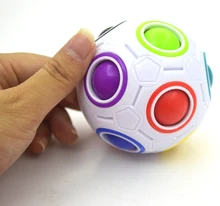 2017 Strange-shape Magic Cube Fidget Toy Desk Toy Anti Stress Rainbow Ball Football Puzzles Christmas Gift Stress Reliever