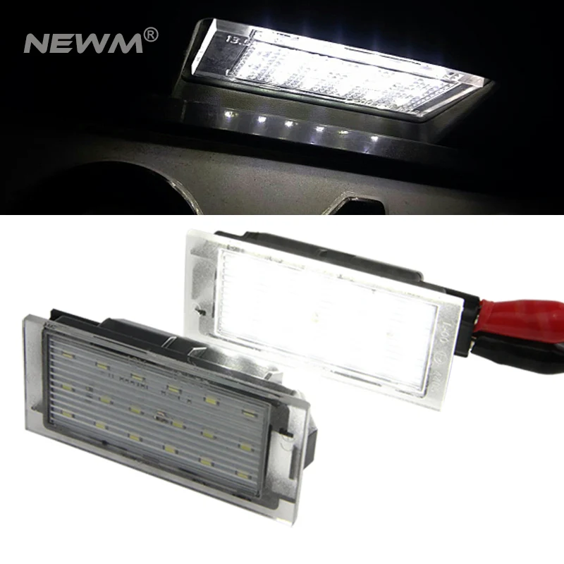 LED License plate light Number plate font b lamp b font for Renault Twingo II Clio