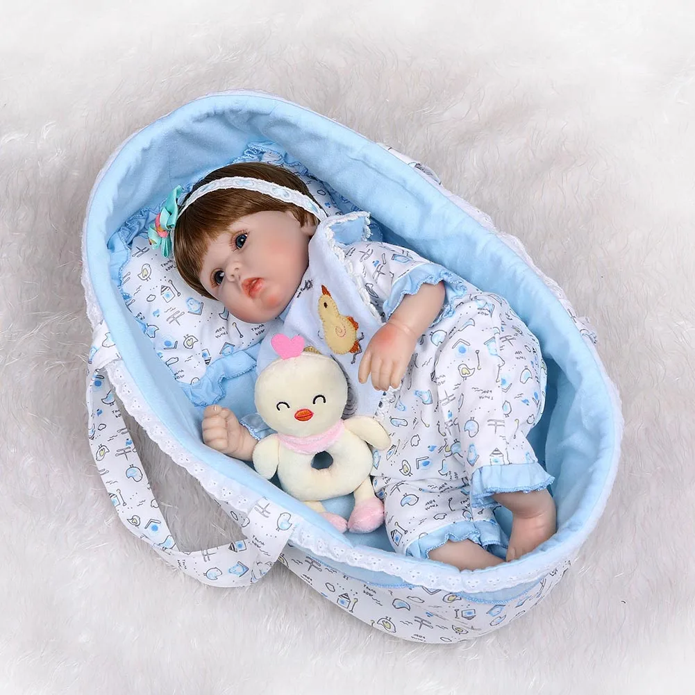 

40CM Soft Vinyl Reborn Doll Lifelike Baby House Play Dolls Toy for Kids Playmate Christmas Gifts BM88
