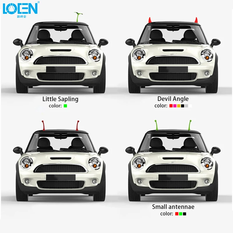 

3D Car Decoration Creative Stickers Decals Symbol Exclamation Point Funnny Antenna Stickers Light Protector Sign Sticker