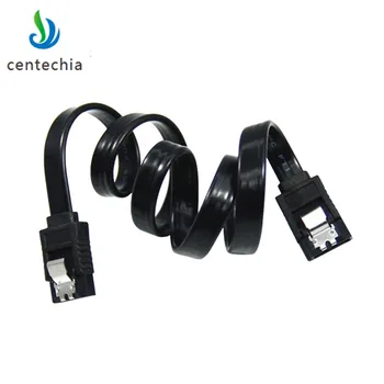 

45CM Serial SATA 3 RAID Data HDD Hard Drive Disk Signal Cables Black Straight High Speed SATA Data Cable 1PCS