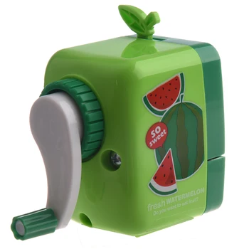 

Fruit pattern style random hair Pencil Sharpener Hand Crank Manual Desktop School Stationery Kids