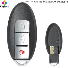 KEYECU умный пульт дистанционного управления автомобильный ключ-3 кнопки& 315 МГц& ID46 чип-брелок для Infiniti FX35 FX45 2005-2008 FCC ID: CWTWBU619
