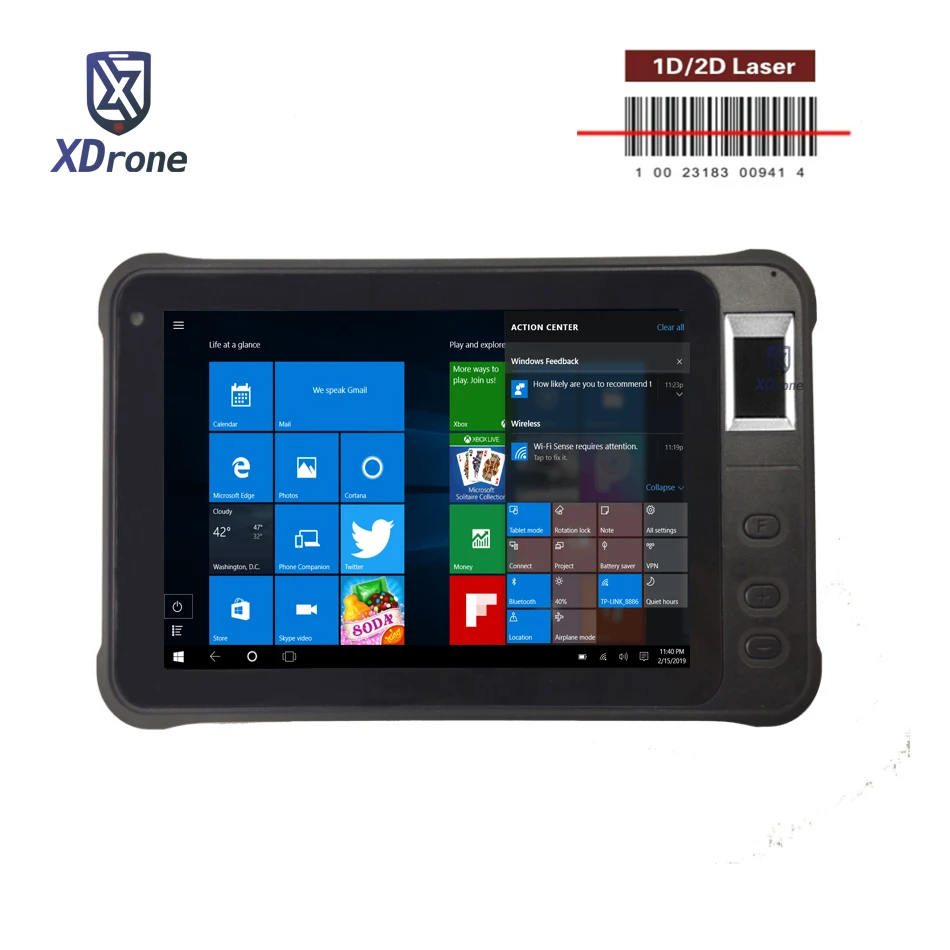 Оригинальный K75 Windows 10 Home 1D считыватель штрих кодов 2D лазерный сканер PDA