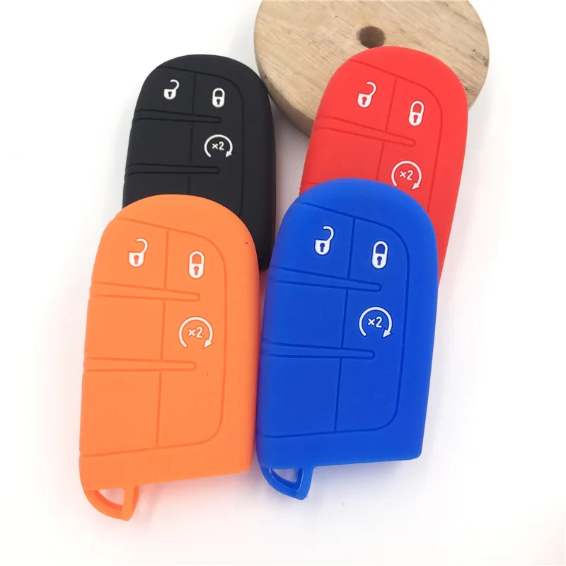 Silicone Rubber Car Key Cover Fob Case For Jeep Grand Cherokee 3button Key Key Case For Car