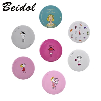 

50pcsSmall Cute Cartoon Pocket Mirror Hand Makeup Compact Mirrors Portable Professional Mini Cosmetics Mini Beauty Make Up Tools