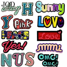 JOD Personalized Letter Clothes Patches Alphabet Embroidered Stickers Jacket Dress Applique Decoration Ironing Application Brand JOD Personalized Letter Clothes Patches Alphabet Embroidered Stickers Jacket Dress Applique Decoration Ironing Application Brand