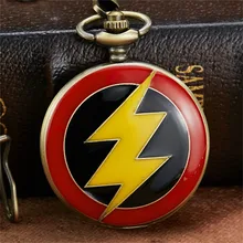 Модные красные бронзовые оригинальные карманные часы с цепочкой-брелоком уникальный стимпанк кварцевые карманные часы reloj de bolsillo