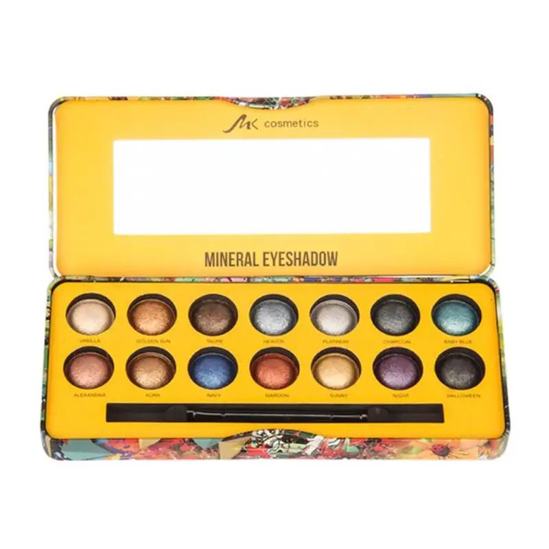 14 цветов Палитра теней жемчужный блеск водонепроницаемый макияж набор теней для век
