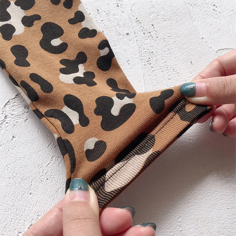 2019 Spring Toddler Girl Leggings Kids Fashion Long Skinny Leopard Print Pants Children Clothes Girl Slim Leggings For 2-7Yrs