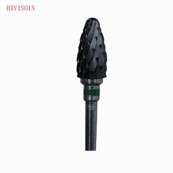 

1 Pcs- Black Zirconia Ceramic Dental Lab Burs - Bullet Shape -Cross cut (1301.060)