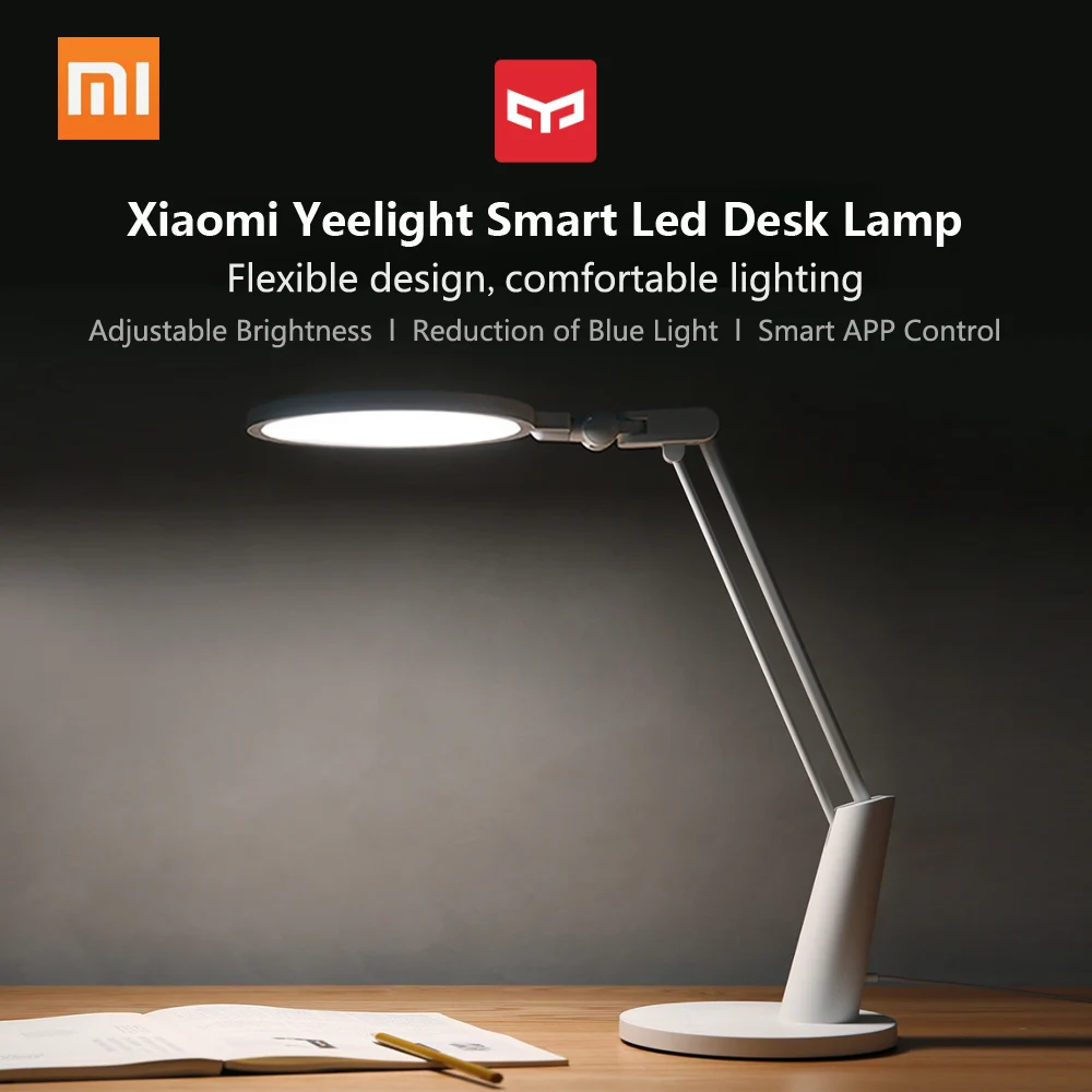

Xiaomi Yeelight Led Desk Lamp 14W LED Eye Protection Table Lamp Smart Dimming Reading Light Desk Lamps