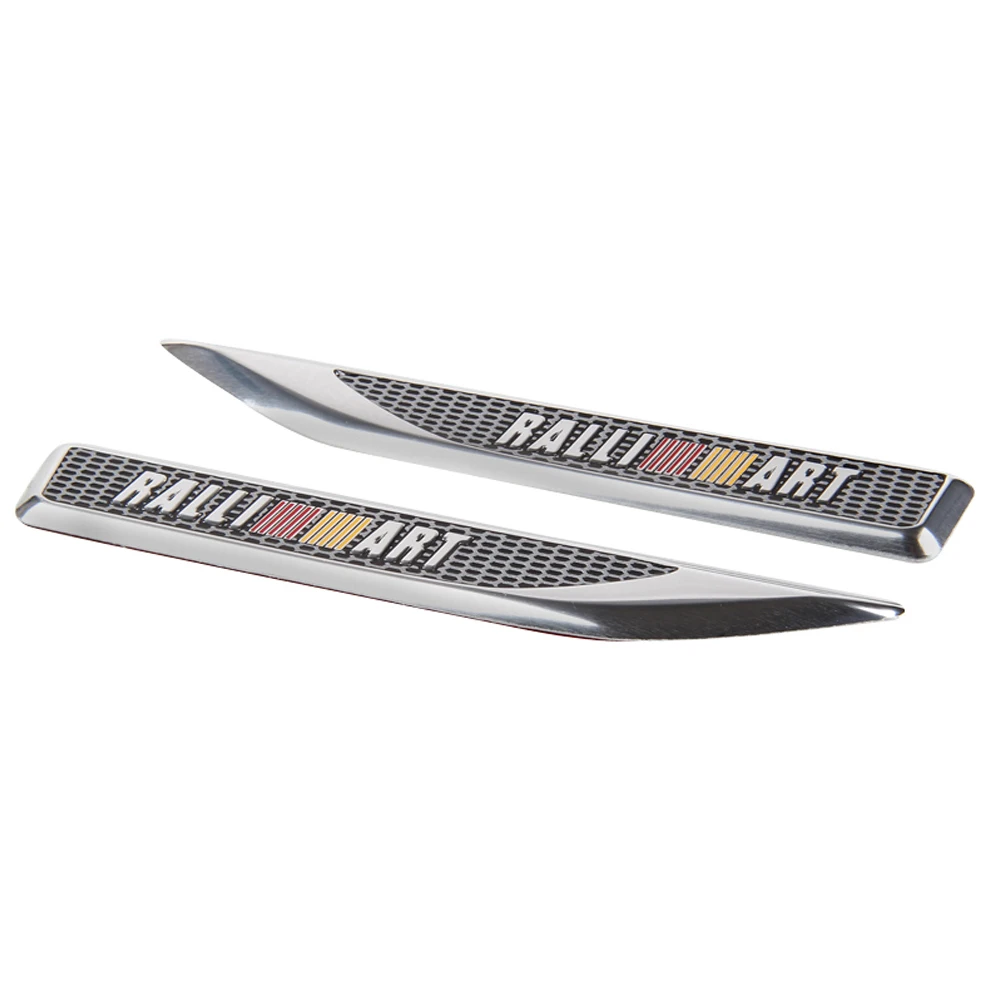2pcs/set Car Accessories Reseau Grid for Ralliart Emblem Sticker Mitsubishi Pajera Outlander Eclipse Galant Montero Mirage | Автомобили и